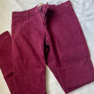 Hollister maroon jeans